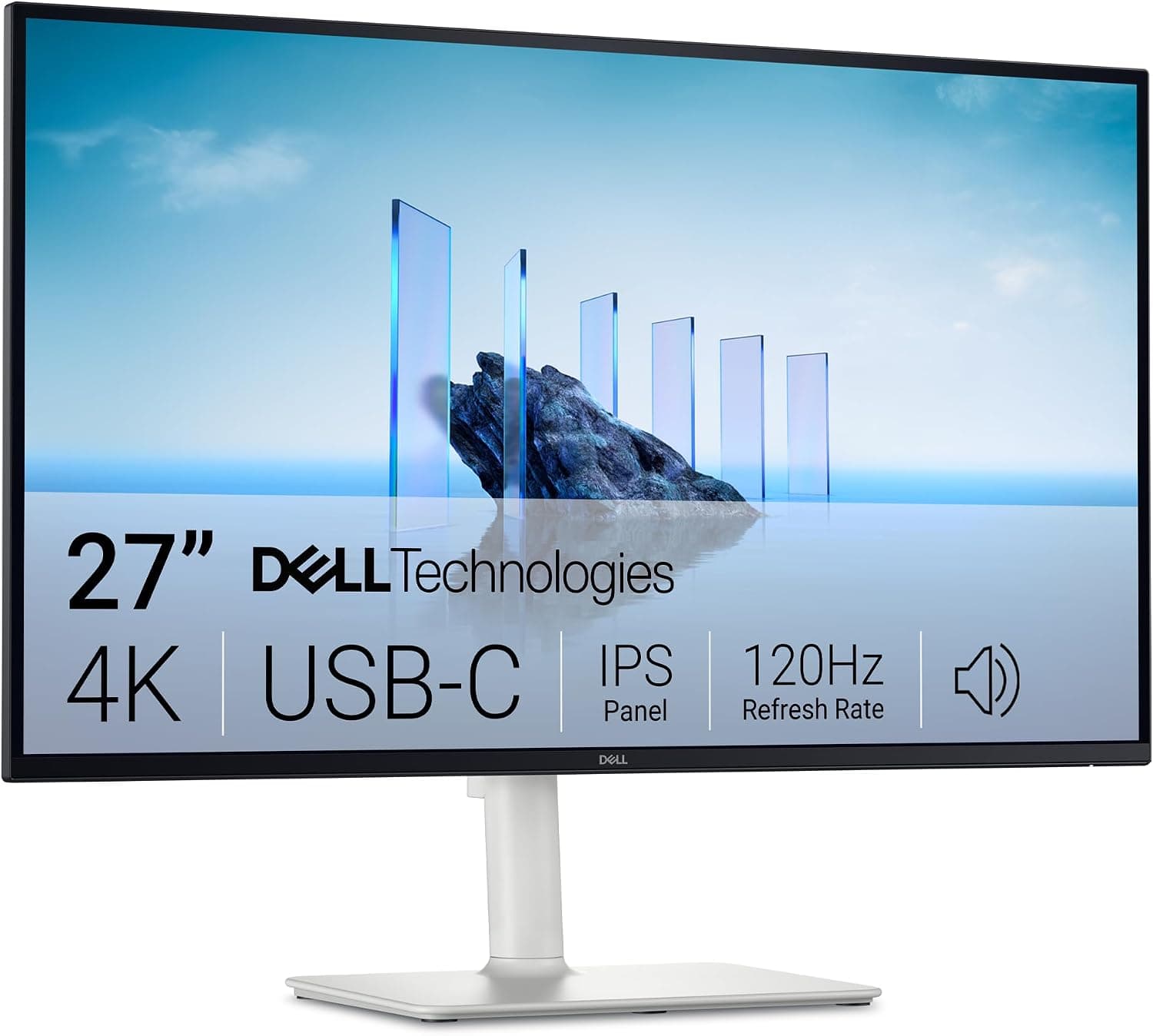 Dell 27 Plus USB-C Monitor - S2725QC, 4K UHD (3840x2160), 120Hz, IPS, 4ms, AMD FreeSync Premium, 99% sRGB, Ajuste de Altura, Altavoces Integrados, 2